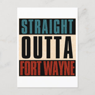 Cartão Postal De Festividades Hetero Outta Fort Wayne Indiana EM