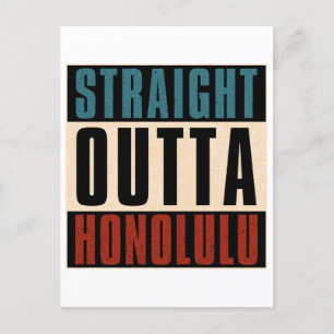 Cartão Postal De Festividades Hetero Outta Honolulu Hawaii HI