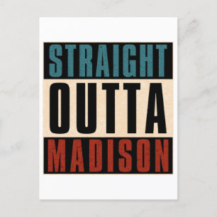 Cartão Postal De Festividades Hetero Outta Madison Wisconsin WI
