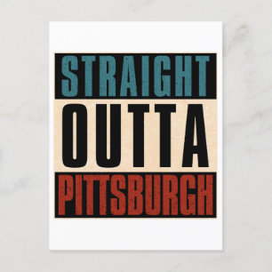 Cartão Postal De Festividades Hetero Outta Pittsburgh Pensilvânia PA