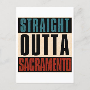 Cartão Postal De Festividades Hetero Outta Sacramento California CA