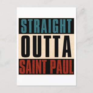 Cartão Postal De Festividades Hetero Outta Santo Paul Minnesota MN