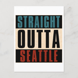 Cartão Postal De Festividades Hetero Outta Seattle Washington EUA
