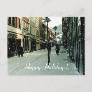 Cartão Postal De Festividades Hiedelberg, Alemanha Feliz Natal!