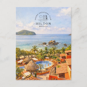Cartão Postal De Festividades Hilton Grand Vacations Club Aquarela do México