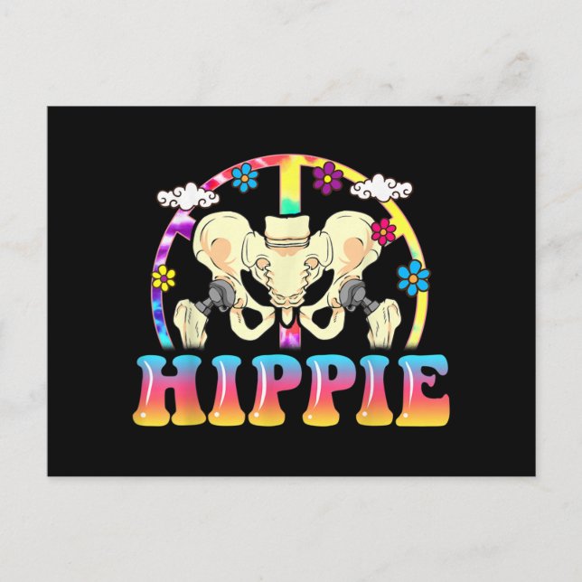 Cartão Postal De Festividades Hippie Hip Replacement Joint Surgery Engraçado (Frente)