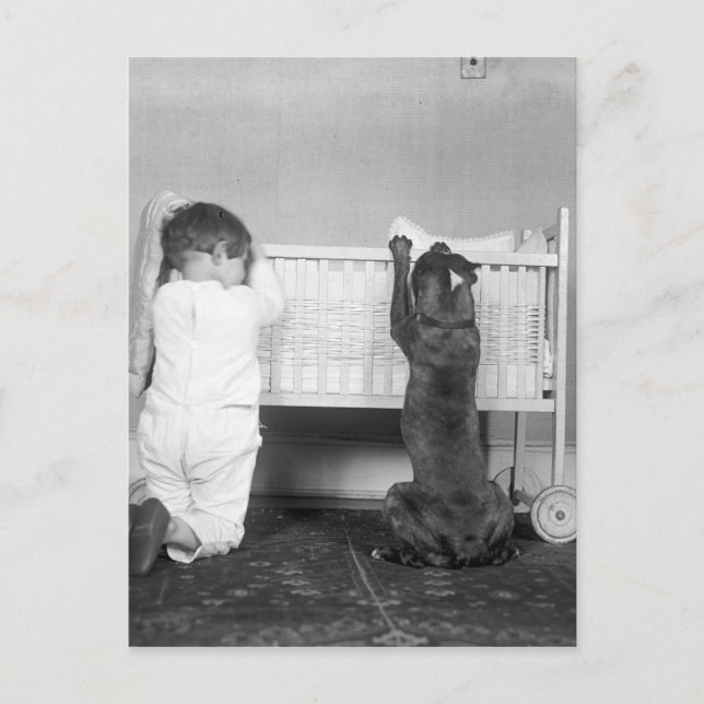 Cartão Postal De Festividades História de Natal de 1924 (Frente)