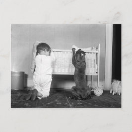 Cartão Postal De Festividades História de Natal de 1924