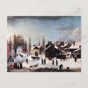 CARTÃO POSTAL DE FESTIVIDADES HISTORIC BROOKLYN CHRISTMAS CARD