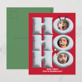 Cartão Postal De Festividades HOHOHO! Crie seu próprio cartão de Natal!