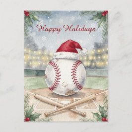 Cartão Postal De Festividades Holiday Baseball Christmas Cards