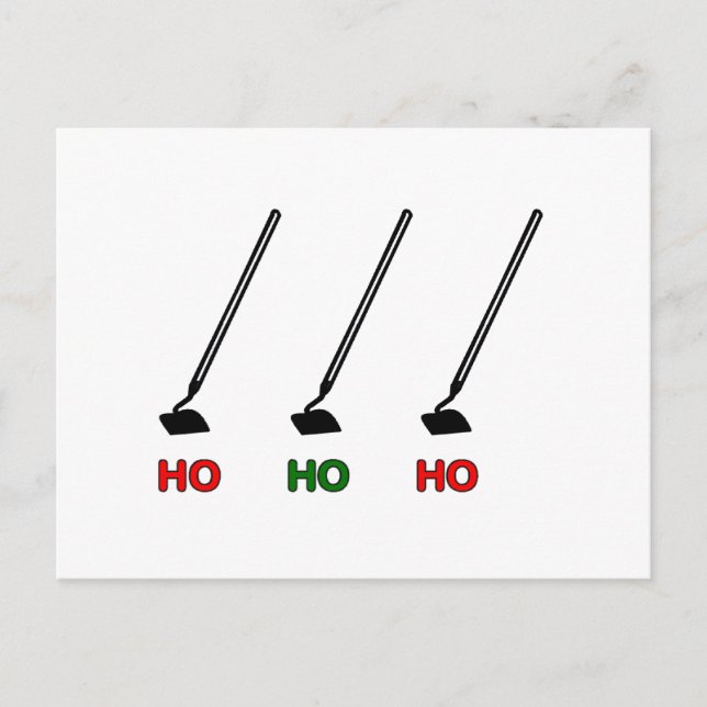 Cartão Postal De Festividades Holiday Hoes (Frente)