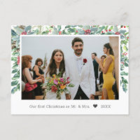 Holly Background Newly Wed Foto Natal