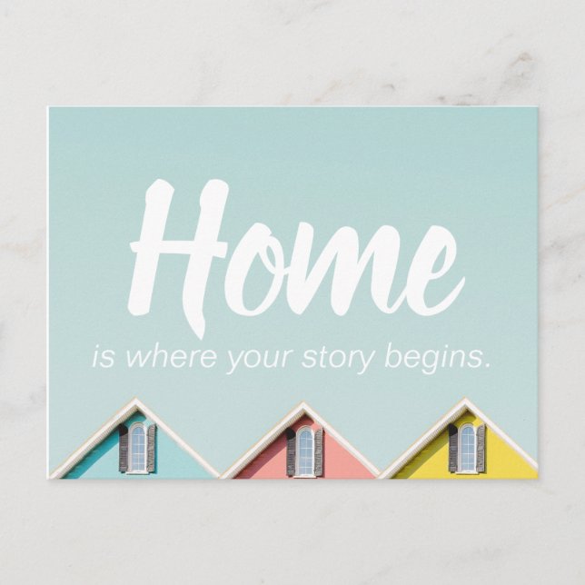 Cartão Postal De Festividades Home O bairro cita Poste (Frente)