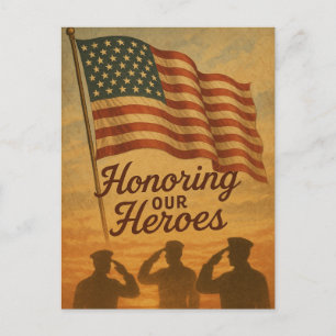 Cartão Postal De Festividades Homenageando nosso Memorial dos Heróis