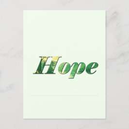 Cartão Postal De Festividades Hope.
