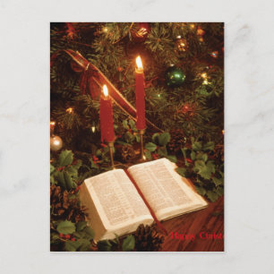 Cartão Postal De Festividades Hora de Natal