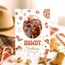 Howdy Western Christmas Photo