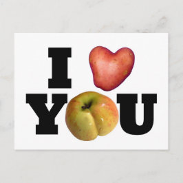 Cartão Postal De Festividades I LOVE YOU Valentine's Day Postcard 1