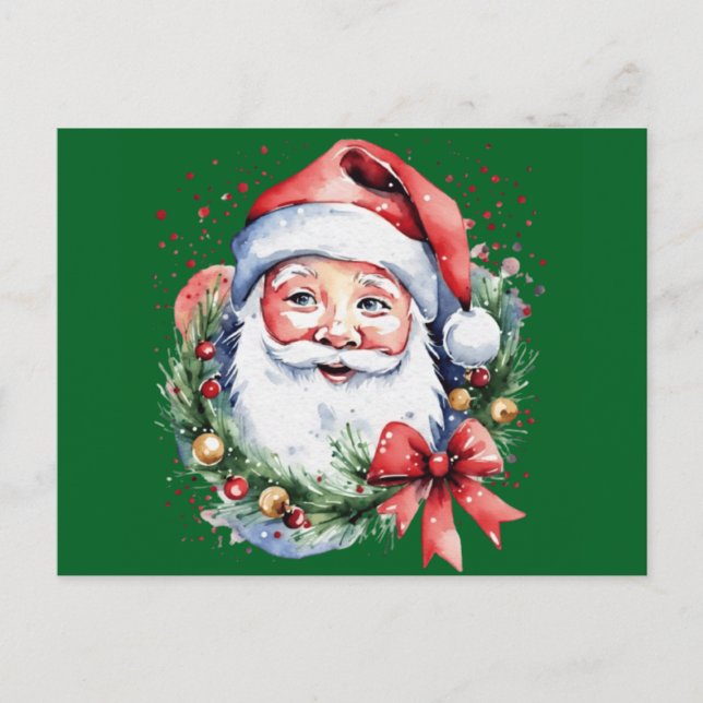 Cartão Postal De Festividades Ideias de presentes do Papai Noel (Frente)