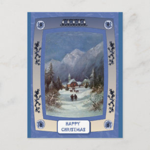 Cartão Postal De Festividades Igreja da aldeia