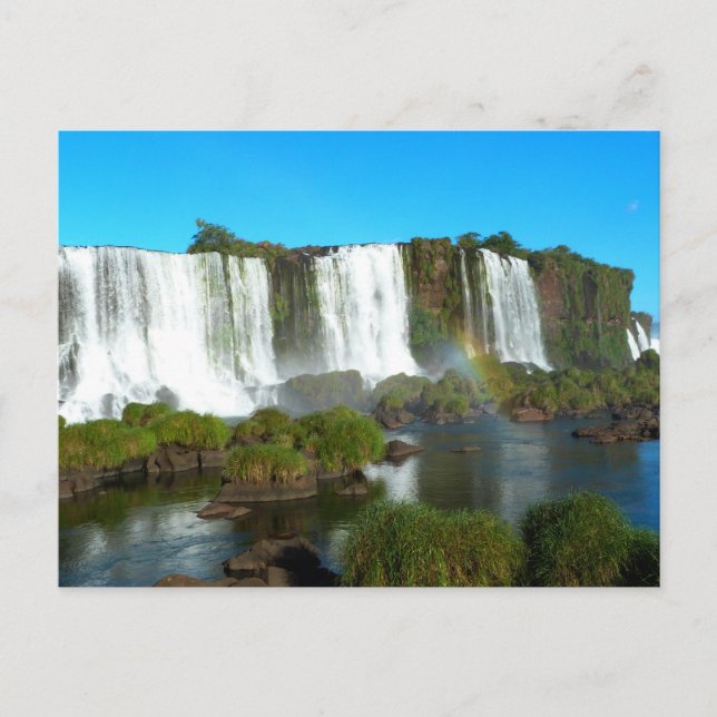 Cartão Postal De Festividades Iguazu cai no Brasil (Frente)