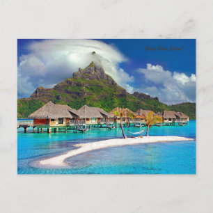 Cartão Postal De Festividades Ilha Bora Bora