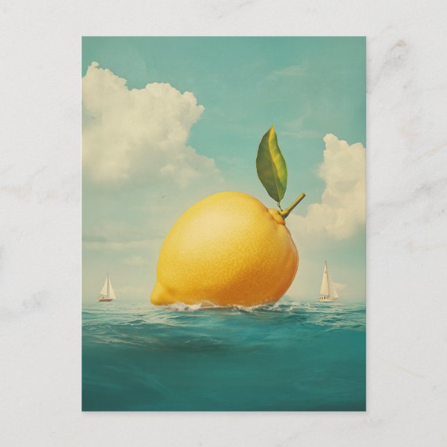 Cartão Postal De Festividades Ilha Lemon em Águas Sonhadoras (Frente)