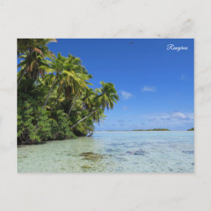 Cartão Postal De Festividades ilha tropical Rangiroa