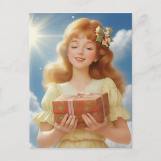 Cartão Postal De Festividades Illustration rétro de Noël