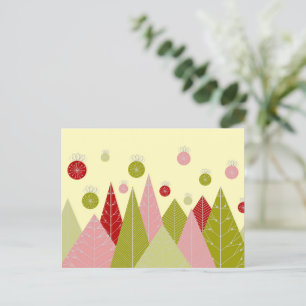 Cartão Postal De Festividades Ilustração de Natal Festivo