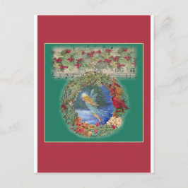 Cartão Postal De Festividades Ilustração Mágica de Fada de Natal