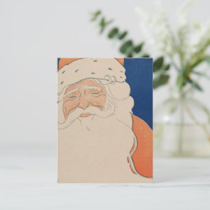 Cartão Postal De Festividades Ilustração Vintage Santa Claus