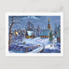 Cartão Postal De Festividades Imagem clássica, bela de natais vintages