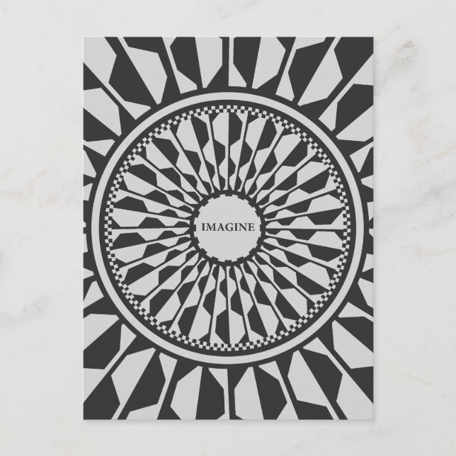 Cartão Postal De Festividades Imagine  (Frente)