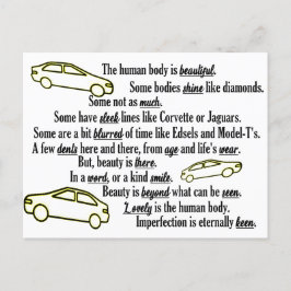 Cartão Postal De Festividades Imperfeição é Coleção Keen