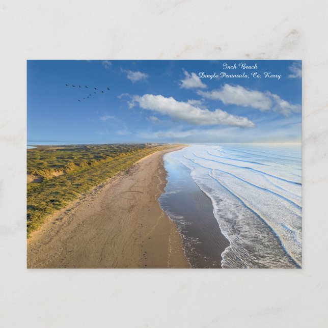 Cartão Postal De Festividades Inch Beach Co. Kerry (Frente)