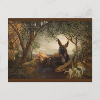 Cartão Postal De Festividades Inferior e Fadas