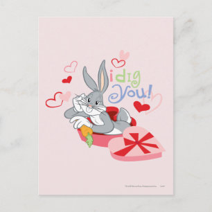 Cartão Postal De Festividades INSETOS BUNNY™ I Dig You!