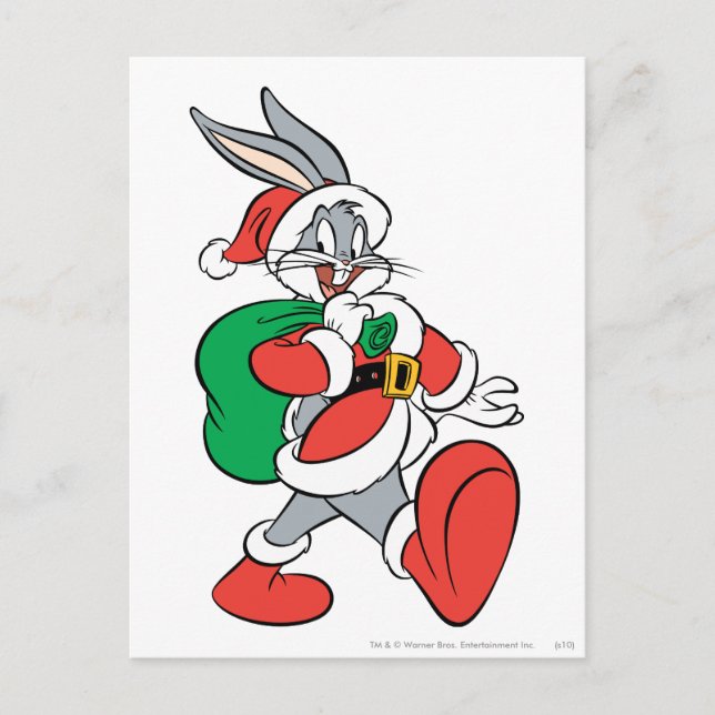 Cartão Postal De Festividades INSETOS BUNNY™ Papais noeis (Frente)