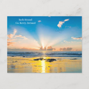 Cartão Postal De Festividades Insh Beach