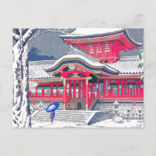 Cartão Postal De Festividades Inverno Japonês