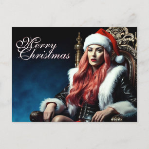 Cartão Postal De Festividades Irmã de testes de papais noeis - Merry Xmas 031220