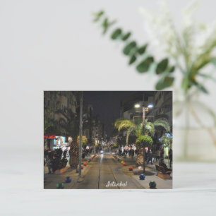 Cartão Postal De Festividades Istambul Turquia Noite Céu Noturno