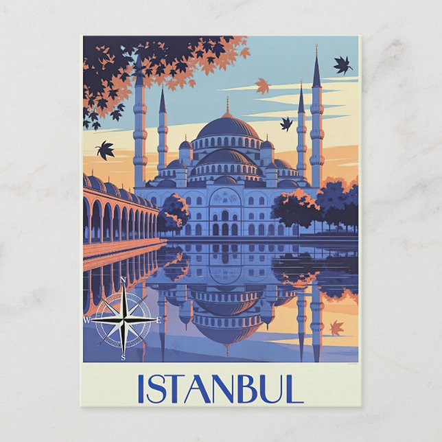 Cartão Postal De Festividades Istanbul, Turkey travel  (Frente)