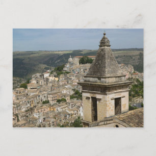 Cartão Postal De Festividades ITALY, Sicily, RAGUSA IBLA: Town View and Santa