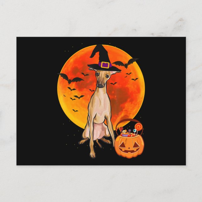 Cartão Postal De Festividades jack ou lanterna italianos de halloween (Frente)