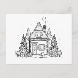 Cartão Postal De Festividades Jan Cottage