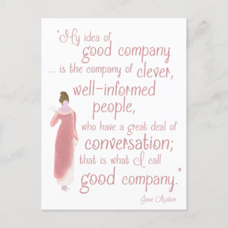 Cartão Postal De Festividades Jane Austen Persuasion Quote Birthday Card