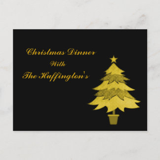 Cartão Postal De Festividades Jantar de Natal com ______
